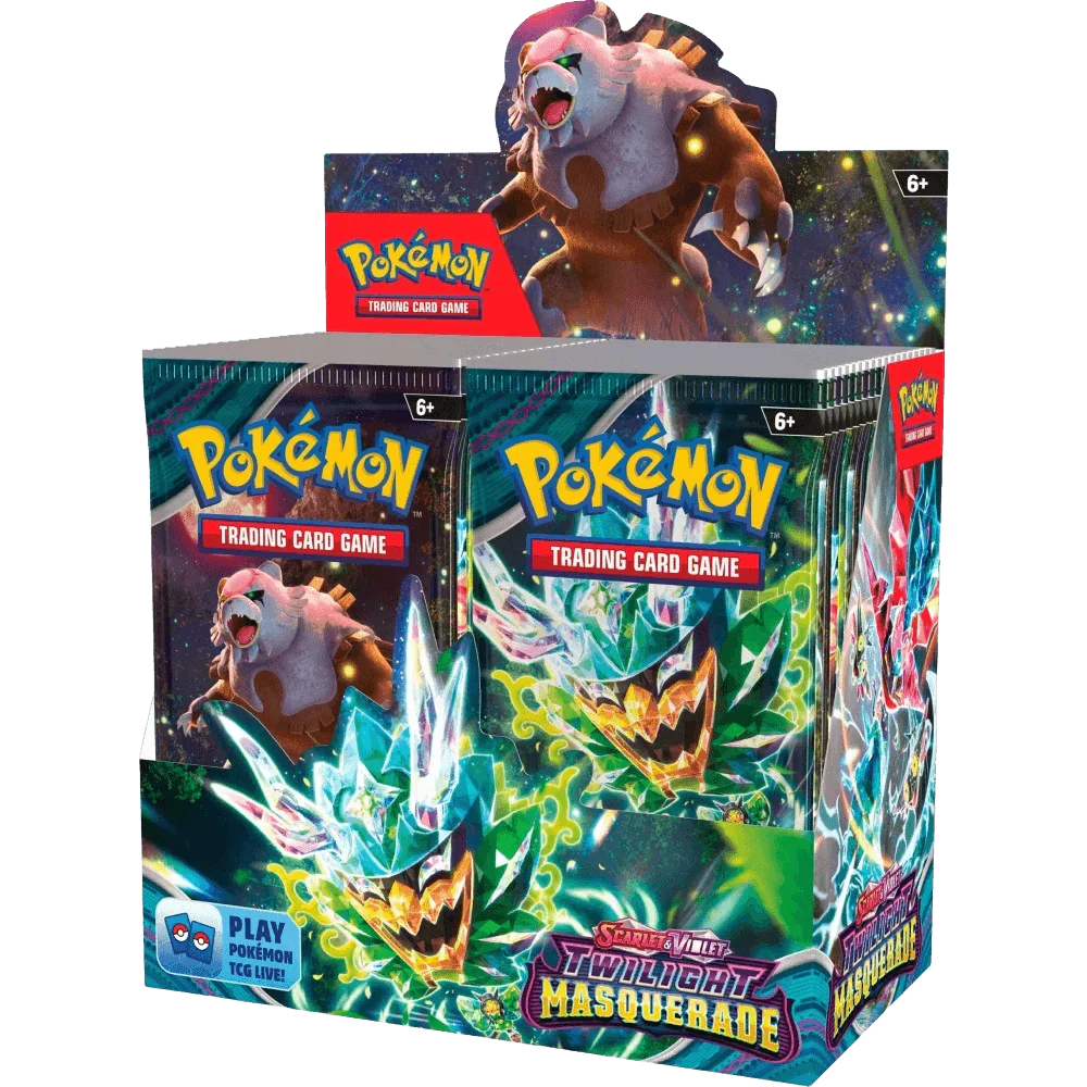 Pokemon TCG - Scarlet & Violet - Twilight Masquerade - Display Case (6x Booster Boxes)
