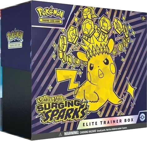 Pokemon TCG - Scarlet & Violet - Surging Sparks - Display Case (10x Elite Trainer Boxes)