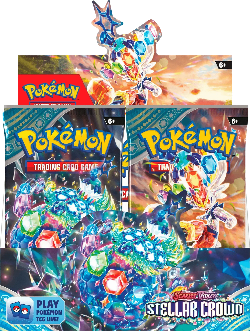 Pokemon TCG - Scarlet & Violet - Stellar Crown - Display Case (6x Booster Boxes)
