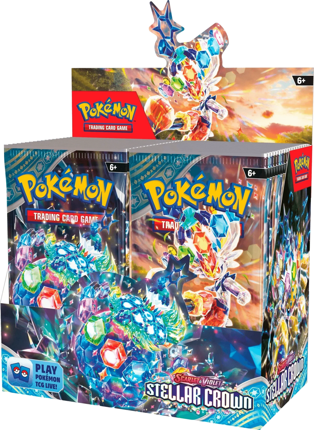 Pokemon TCG - Scarlet & Violet - Stellar Crown - Display Case (6x Booster Boxes)