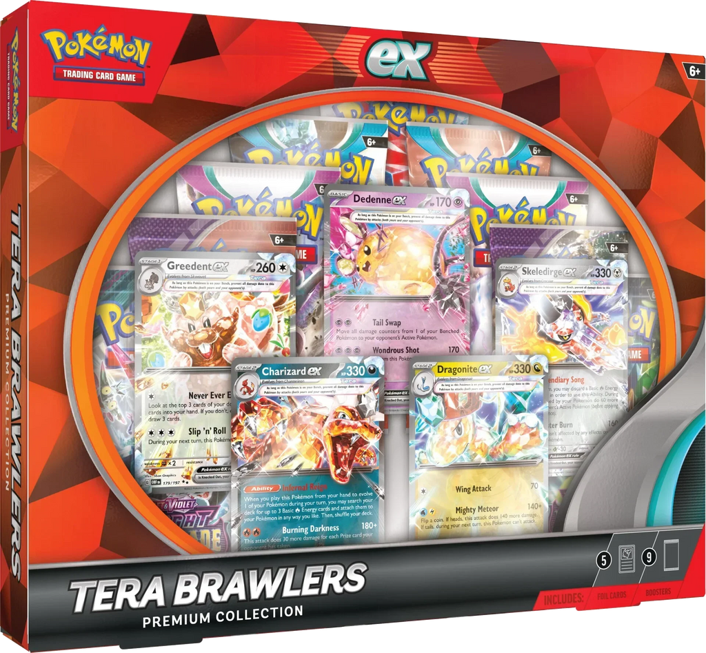 Pokemon TCG - Scarlet & Violet -  Tera Brawlers Premium Collection Box