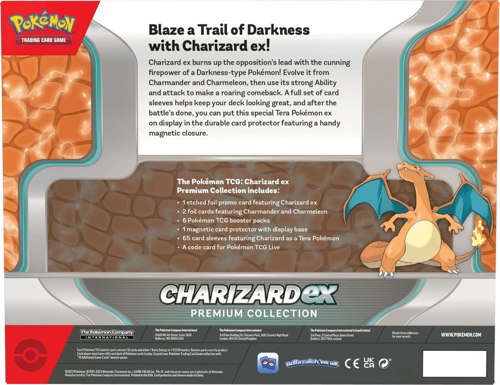 Pokemon TCG - Scarlet & Violet - Charizard ex Premium Collection Box