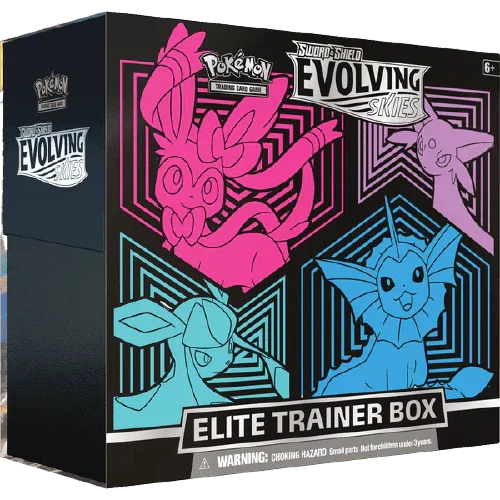Pokemon TCG - Sword & Shield - Evolving Skies - Elite Trainer Box (Sylveon, Espeon, Glaceon, Vaporeon)