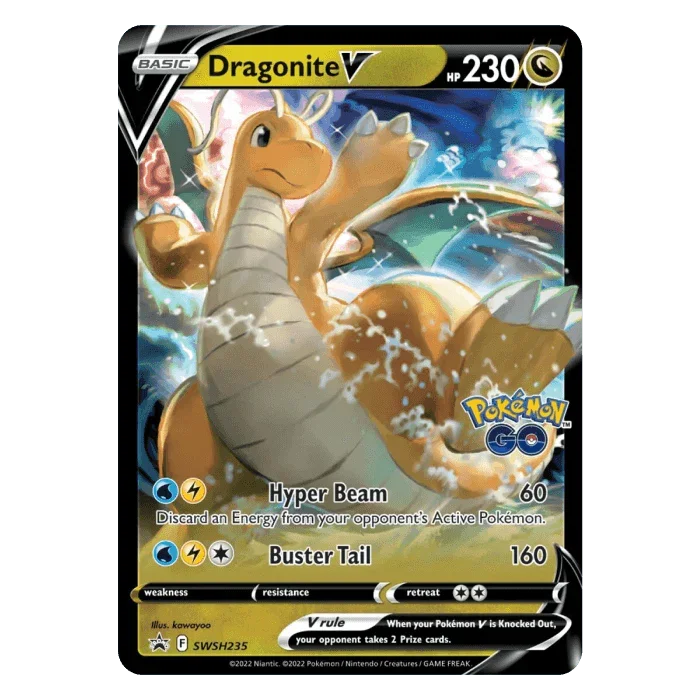 Pokemon TCG - Sword & Shield - Pokémon GO - Premier Deck Holder Collection - Dragonite VSTAR