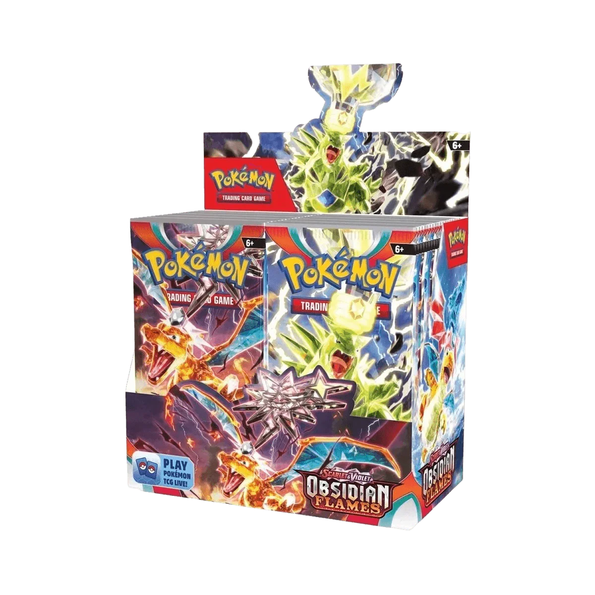 Pokemon TCG - Scarlet & Violet - Obsidian Flames - Display Case (6x Booster Boxes)