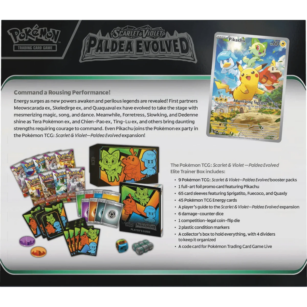 Pokemon TCG - Scarlet & Violet - Paldea Evolved - Elite Trainer Box