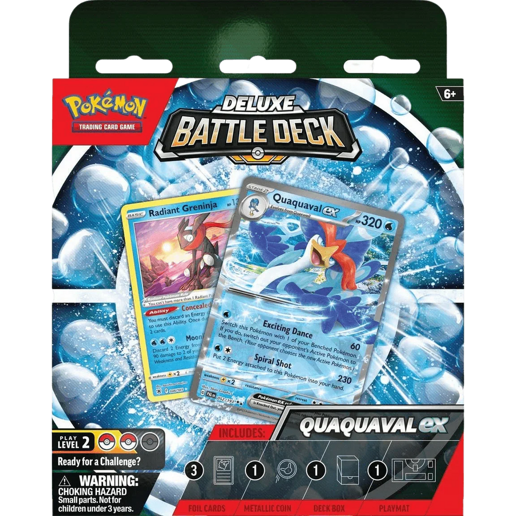 Pokemon TCG - Scarlet & Violet - Deluxe Battle Decks - Meowscarada ex & Quaquaval ex Bundle