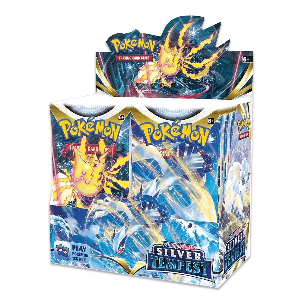 Pokemon TCG - Sword & Shield - Silver Tempest - Display Case (6x Booster Boxes)